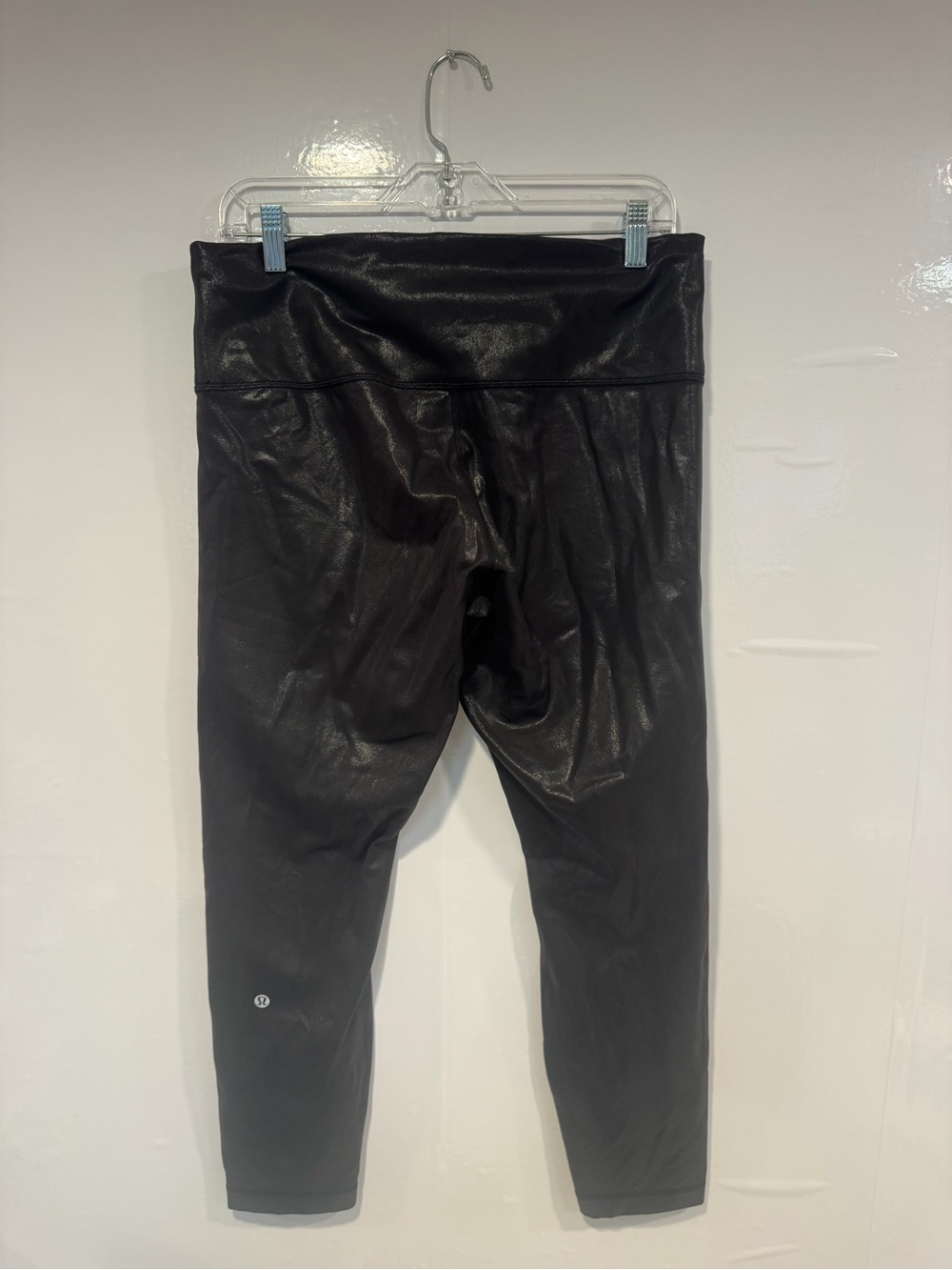 Black Sparkle‎ Lululemon Wunder Train Faux Leather Leggings - Picture 7 of 7